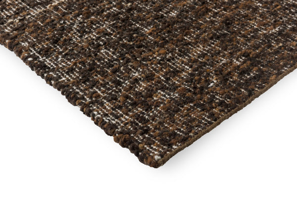 Brink & Campman Craft Fundament 70% Pure New Wool / 15% Jute / 15% Cotton Handwoven Rug Chocolate,Cream 70% pure new wool   15% jute   15% cotton 149305200280-BRINK-CAMPMAN
