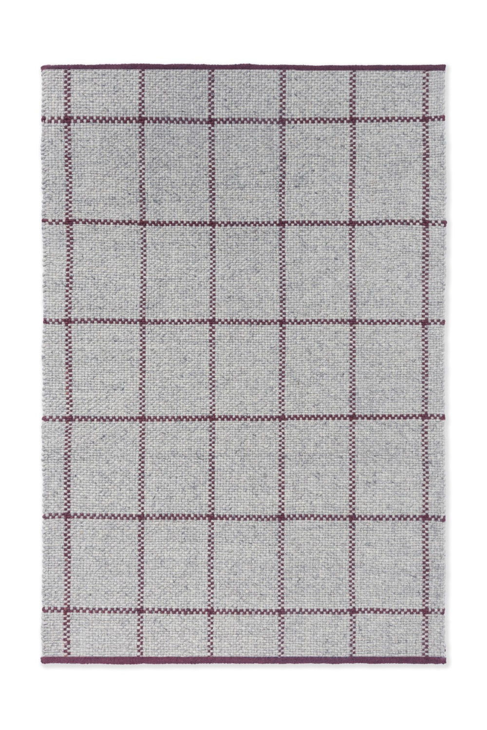 Brink & Campman Craft Matter 70% Pure New Wool / 30% Cotton Handwoven Rug Check Ash,Stone 70% pure new wool   30% cotton 049100140200-BRINK-CAMPMAN