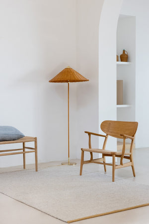 Brink & Campman Craft Matter 70% Pure New Wool / 30% Cotton Handwoven Rug Plain Warm 70% pure new wool   30% cotton 049106140200-BRINK-CAMPMAN