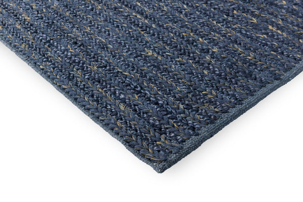 Brink & Campman Craft Plait 40% Pure New Wool / 35% Jute / 20% Cotton / 5% Viscose Handwoven Rug Denim 40% pure new wool   35% jute   20% cotton   5% viscose 049008200280-BRINK-CAMPMAN