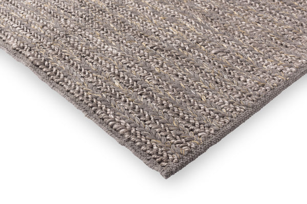 Brink & Campman Craft Plait 40% Pure New Wool / 35% Jute / 20% Cotton / 5% Viscose Handwoven Rug Stone 40% pure new wool   35% jute   20% cotton   5% viscose 049004200280-BRINK-CAMPMAN