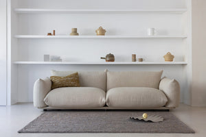 Brink & Campman Craft Plait 40% Pure New Wool / 35% Jute / 20% Cotton / 5% Viscose Handwoven Rug Stone 40% pure new wool   35% jute   20% cotton   5% viscose 049004200280-BRINK-CAMPMAN