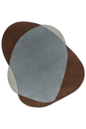 Brink & Campman Element Chad 100% Pure New Wool Handtufted Rug Brown Blue 100% pure new wool 087705204240-BRINK-CAMPMAN