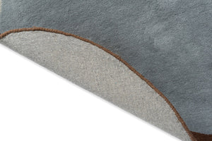 Brink & Campman Element Chad 100% Pure New Wool Handtufted Rug Brown Blue 100% pure new wool 087705204240-BRINK-CAMPMAN