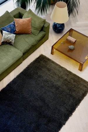 Brink & Campman Shade High 100% Pure New Wool Tufted Rug Brass,Indigo 100% pure new wool 011908250350-BRINK-CAMPMAN