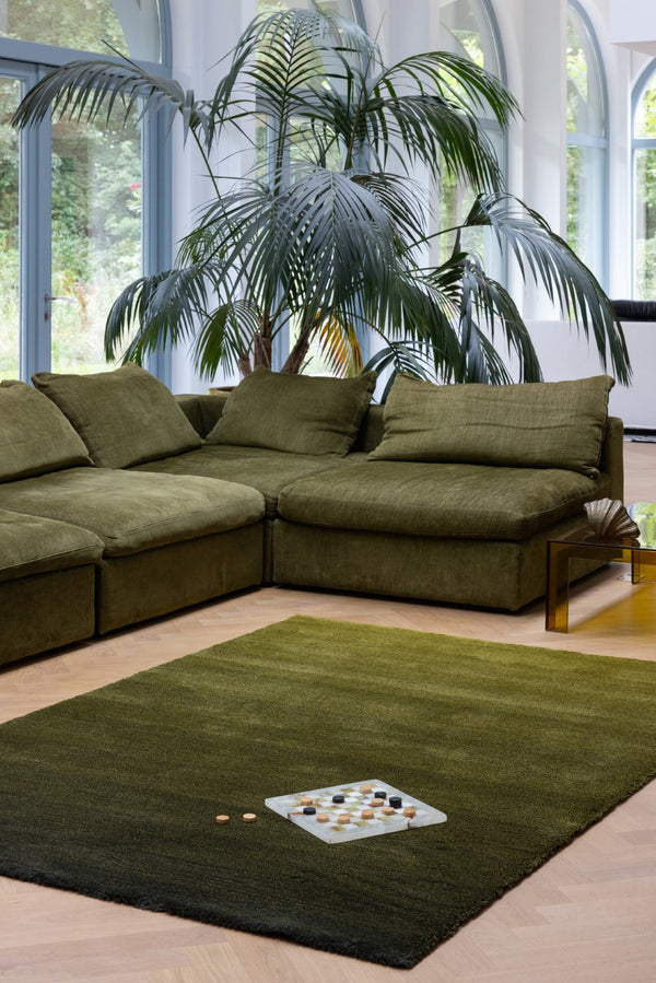 Brink & Campman Shade Low 100% Pure New Wool Tufted Rug Olive,Deep Forest 100% pure new wool 010107250350-BRINK-CAMPMAN