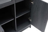 Jodie Bookcase in Charcoal Grey BC001-GY Manhattan Comfort