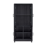 Jodie Bookcase in Charcoal Grey BC001-GY Manhattan Comfort