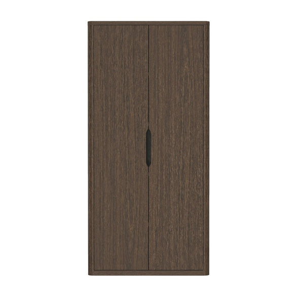 Manhattan Comfort Rivington Modern 38" Bookcase Cabinet - Elegant Design, Adjustable Shelves & Ample Storage Space Walnut Mdp Bc004-br
