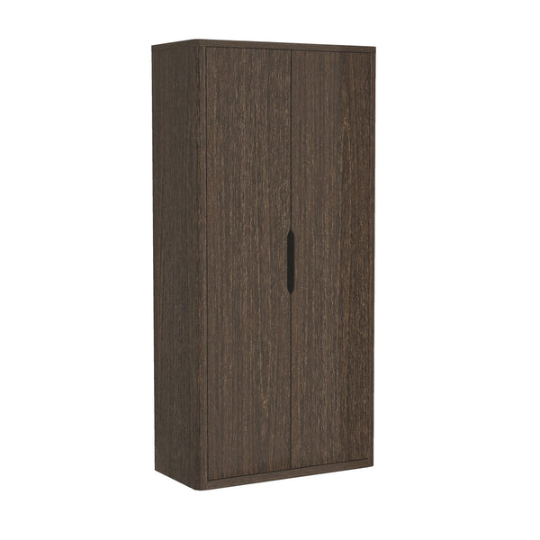 Manhattan Comfort Rivington Modern 38" Bookcase Cabinet - Elegant Design, Adjustable Shelves & Ample Storage Space Walnut Mdp Bc004-br