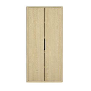 Manhattan Comfort Rivington Modern 38" Bookcase Cabinet - Elegant Design, Adjustable Shelves & Ample Storage Space Natural Oak Mdp Bc004-na
