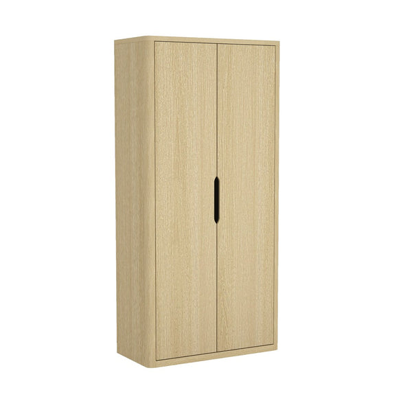 Manhattan Comfort Rivington Modern 38" Bookcase Cabinet - Elegant Design, Adjustable Shelves & Ample Storage Space Natural Oak Mdp Bc004-na