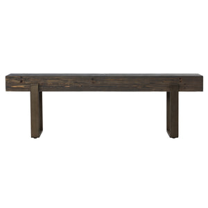 Safavieh Dunlin Reclaimed Fir And Iron Entryway Bench With Geometric Legs For Industrial Spaces BC0117