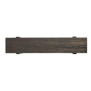 Safavieh Dunlin Reclaimed Fir And Iron Entryway Bench With Geometric Legs For Industrial Spaces BC0117