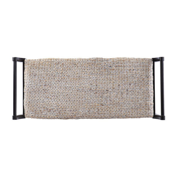 Safavieh Kellworth Woven Hyacinth Coastal Bench With Solid Pine Frame For Entryway Or Bedroom BC1119526