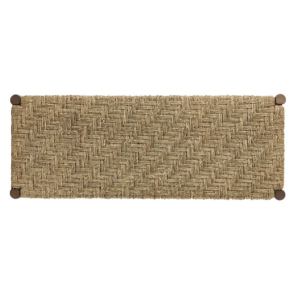 Safavieh Scalby Woven Seagrass Accent Bench With Solid Acacia Frame For Coastal Entryways BC1130926