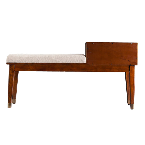 Safavieh Rhoda Midcentury Upholstered Storage Bench With Two Drawers For Entryway Or Bedroom BC2624