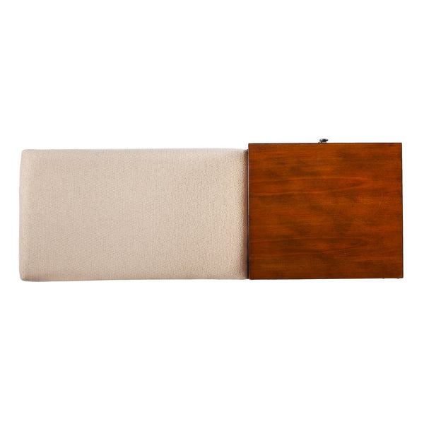 Safavieh Rhoda Midcentury Upholstered Storage Bench With Two Drawers For Entryway Or Bedroom BC2624