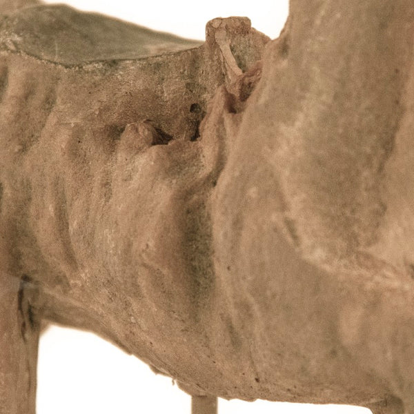 Zentique Resin Sculpted Horse on Metal Stand - Lifelike 11.5" Accent Statue, Durable Neutral Decor Gift BCH069F