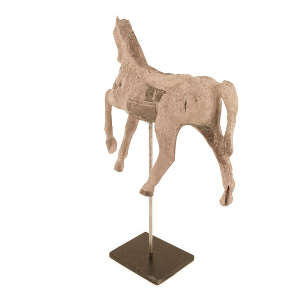Zentique Resin Horse Sculpture on Metal Stand — Hand-Painted Realistic Equestrian Accent for Mantel or Shelf BCH069I
