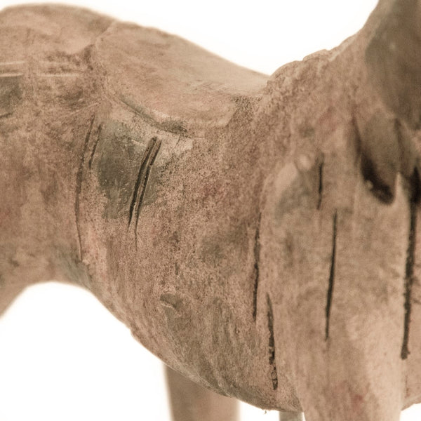 Resin Horse on Stand Distressed Taupe, Black BCH069K Zentique