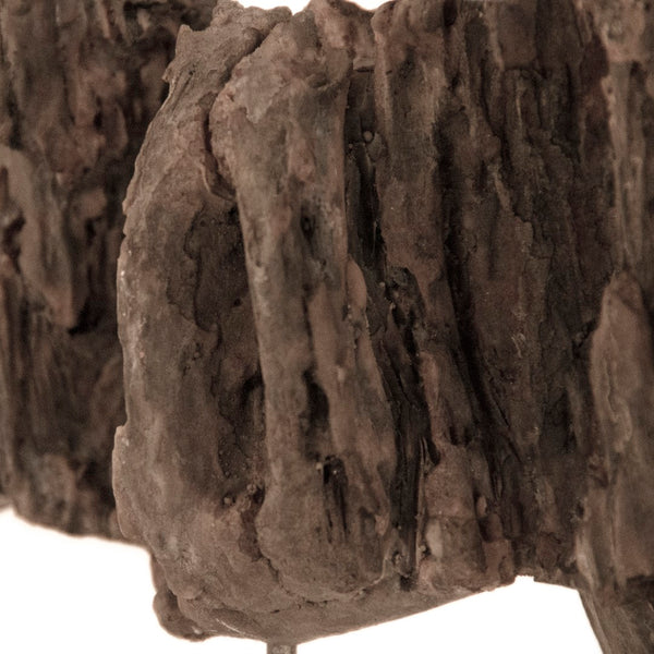 Resin Horse on Stand Distressed Dark Grey, Black BCH069Q Zentique