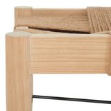 Safavieh Arcana Jute Bench XII23 Natural (Jute Rope) / Natural (Sungkai Wood) / Black (Metal) Wood/Metal BCH1002A