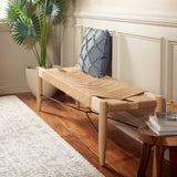 Safavieh Arcana Jute Bench XII23 Natural (Jute Rope) / Natural (Sungkai Wood) / Black (Metal) Wood/Metal BCH1002A