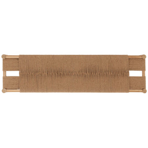 Safavieh Arcana Jute Bench XII23 Natural (Jute Rope) / Natural (Teak Wood) / Black (Metal) Wood/Metal BCH1002B