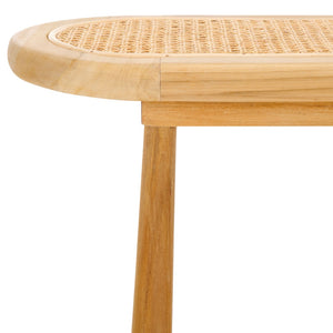 Safavieh Anikka Rattan Bench - Versatile Natural Texture For Coastal, Rustic, And Transitional Interiors BCH1200A