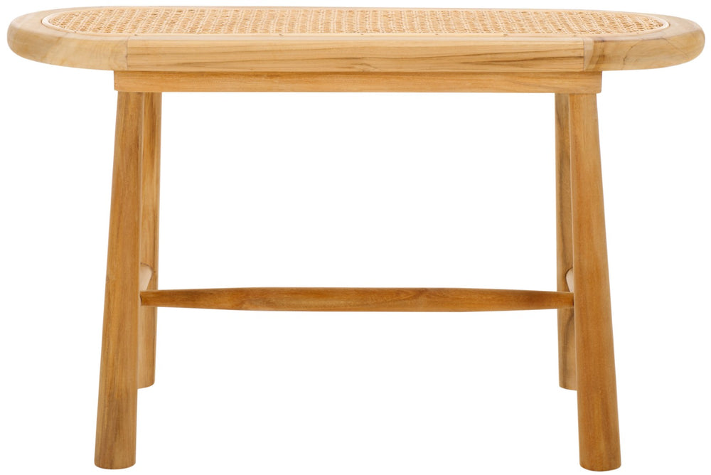 Safavieh Anikka Rattan Bench - Versatile Natural Texture For Coastal, Rustic, And Transitional Interiors BCH1200A