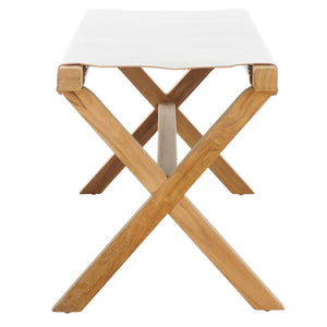 Safavieh Elron Bench White / Natural 47.2" x 15.9" x 17.7"