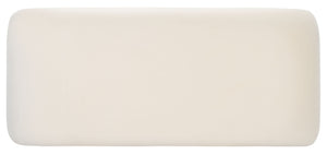 Safavieh Tenko Bench - Elegant Wood And Fabric Design, Perfect For Stylish Home Decor And Comfort Cream Wood,Fabric,Foam Bch1300a