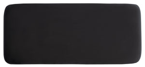 Safavieh Tenko Bench - Elegant Wood And Fabric Design, Perfect For Stylish Home Decor And Comfort Black Wood,Fabric,Foam Bch1300b