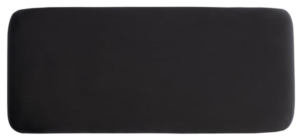 Safavieh Tenko Bench - Elegant Wood And Fabric Design, Perfect For Stylish Home Decor And Comfort Black Wood,Fabric,Foam Bch1300b