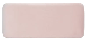 Safavieh Tenko Bench - Modern Minimalist Velvet Seating Solution With Curved Silhouette For Stylish Interiors Light Pink BCH1300C