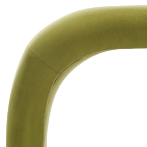 Safavieh Tenko Bench - Elegant Upholstered Seating With Curved Design For Entryways, Living Rooms & Bedrooms Olive BCH1300F