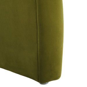 Safavieh Tenko Bench - Elegant Upholstered Seating With Curved Design For Entryways, Living Rooms & Bedrooms Olive BCH1300F