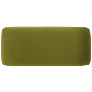 Safavieh Tenko Bench - Elegant Upholstered Seating With Curved Design For Entryways, Living Rooms & Bedrooms Olive BCH1300F