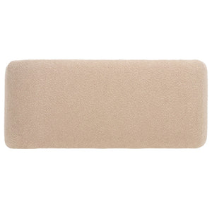 Safavieh Tenko Bench - Elegant Upholstered Seating With Curved Design For Entryways, Living Rooms & Bedrooms Tan BCH1300G