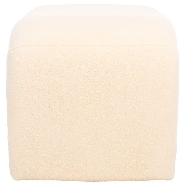 Safavieh Tenko Bench - Elegant Upholstered Seating With Curved Design For Entryways, Living Rooms & Bedrooms Cream BCH1300J