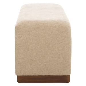 Safavieh Kowal Storage Bench In Sand - Stylish Solid Wood Seating With Cozy Cushion & Hidden Storage Solutions Sand Metal,Wood,Fabric,Foam Bch1301a