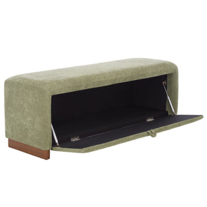 Kowal Storage Bench With Hidden Lift-Top Storage, Solid Wood Frame And Cushioned Seat For Entryway Comfort And Clutter-Free Living