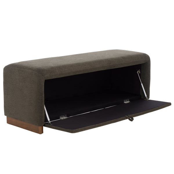 Kowal Storage Bench With Hidden Lift-Top Storage, Solid Wood Frame And Cushioned Seat For Entryway Comfort And Clutter-Free Living