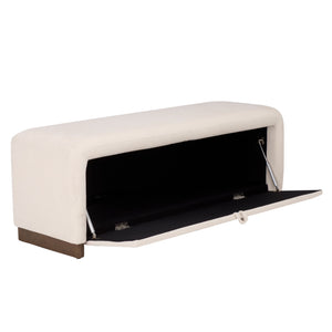 Kowal Storage Bench With Hidden Lift-Top Storage, Solid Wood Frame And Cushioned Seat For Entryway Comfort And Clutter-Free Living