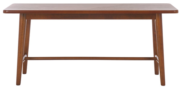 Safavieh Florent Bench - Stylish Wood And Metal Design For Modern Spaces, Perfect For Entryways And Living Rooms Walnut Wood And Metal Bch1400a