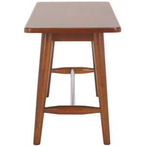 Safavieh Florent Bench - Stylish Wood And Metal Design For Modern Spaces, Perfect For Entryways And Living Rooms Walnut Wood And Metal Bch1400a