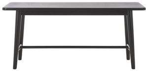 Safavieh Florent Bench - Stylish Wood And Metal Design For Modern Spaces, Perfect For Entryways And Living Rooms Black Wood And Metal Bch1400b