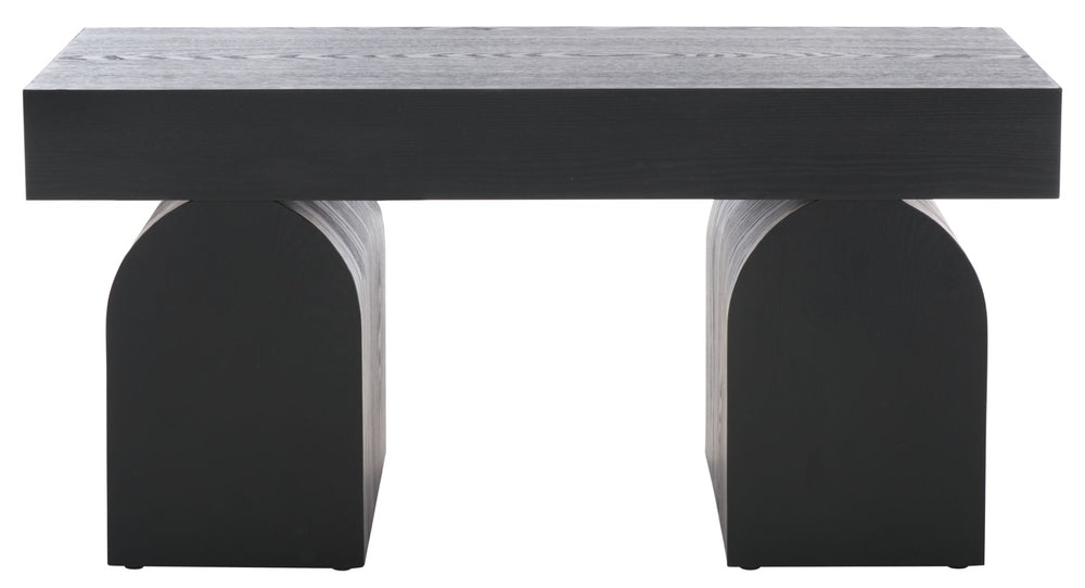 Safavieh Hanra Bench - Sleek And Durable Seating For Entryways, Dining Nooks, Or Bedrooms - Modern Minimalism Black BCH2300A