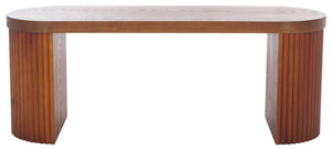 Safavieh Enoki Bench - Modern Elegance For Entryways Or Dining Rooms With Durable, Stylish Design And Comfort Walnut BCH2301A